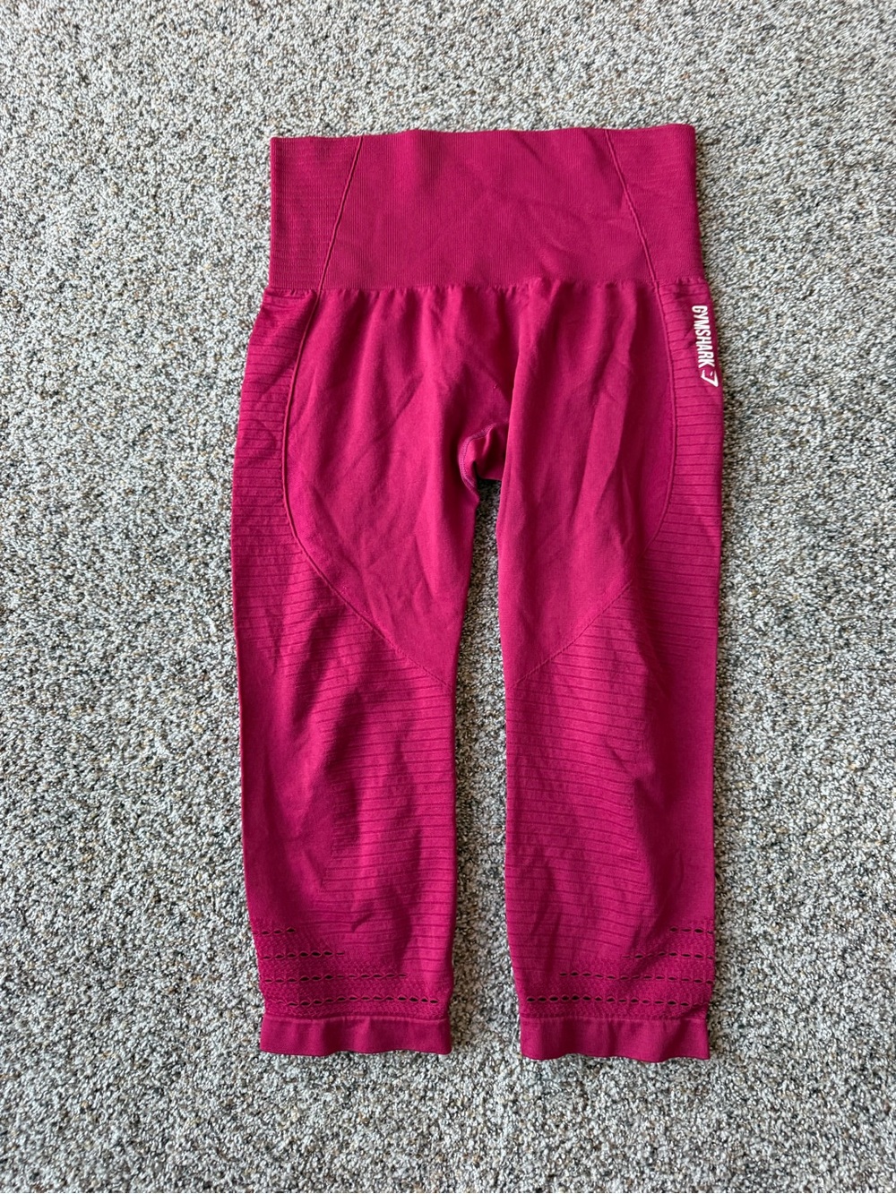 Gymshark Energy+ Seamless Capri Leggings Berry Pink High Waist